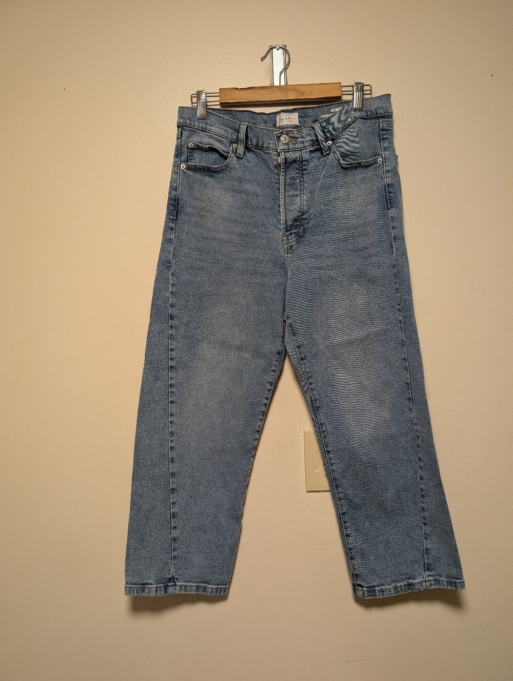 Nicole Miller New York Nomad Super High Rise Straight Jeans Size 12